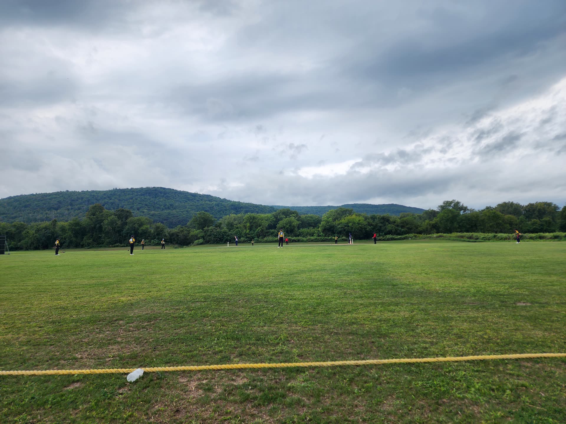 Wide view of the cricket ground where academy teams play their matches